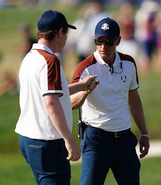 Luke Donald captained Robert MacIntyre in the 44th Ryder Cup (Zac Goodwin/PA)