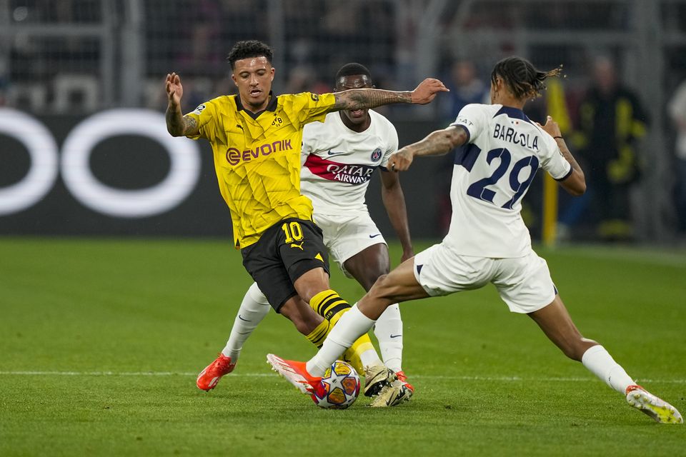 Jadon Sancho impressed for Dortmund in the Champions League (Martin Meissner/AP)