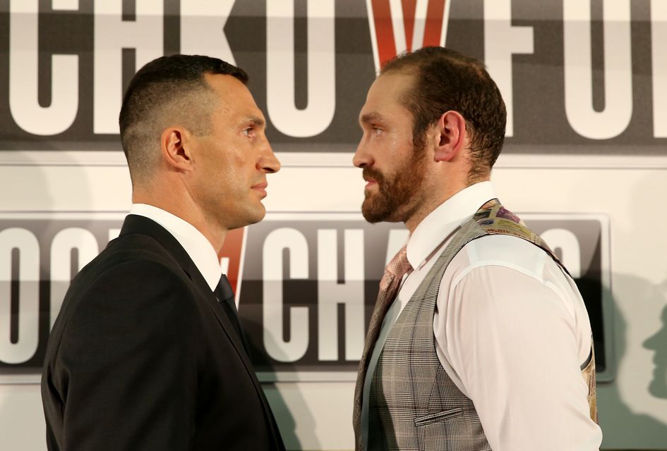 Tyson Fury (right) defeated long-reigning world heavyweight champion Wladimir Klitschko (Simon Cooper/PA)