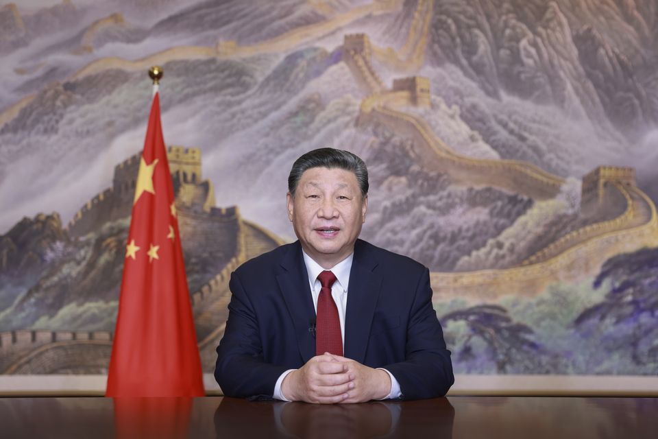 Mr Xi said reunification is ‘inevitable’ (Xinhua via AP)