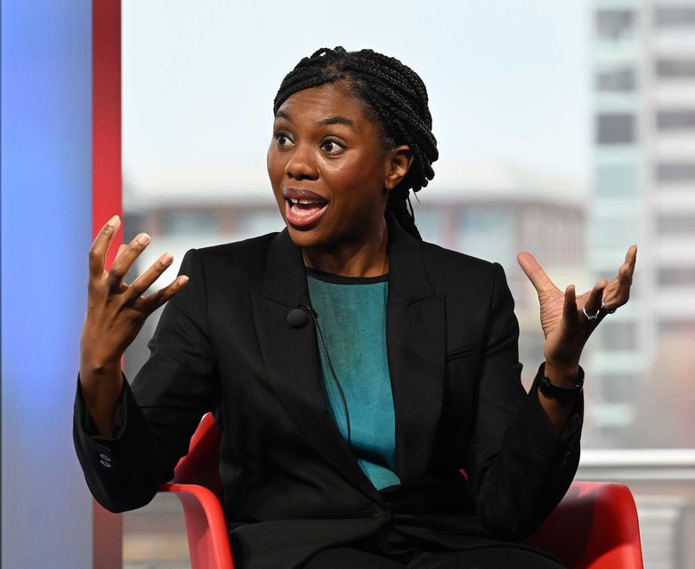 Conservative Party leadership contender Kemi Badenoch, appearing on the BBC1 current affairs programme, Sunday With Laura Kuenssberg (Jeff Overs/BBC/PA)