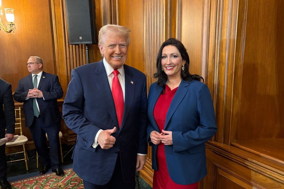 Northern Ireland deputy First Minister Emma Little-Pengelly meeting with US President Donald Trump at the US Capitol (NI Executive)