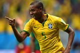 thumbnail: BRASILIA, BRAZIL - JUNE 23:  Fernandinho of Brazil celebrates scoring his team's fourth goal during the 2014 FIFA World Cup Brazil Group A match between Cameroon and Brazil at Estadio Nacional on June 23, 2014 in Brasilia, Brazil.  (Photo by Buda Mendes/Getty Images)