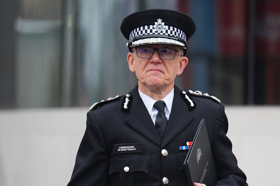 Metropolitan Police Commissioner Sir Mark Rowley said the ruling left policing ‘in a hopeless position’ (James Manning/PA)