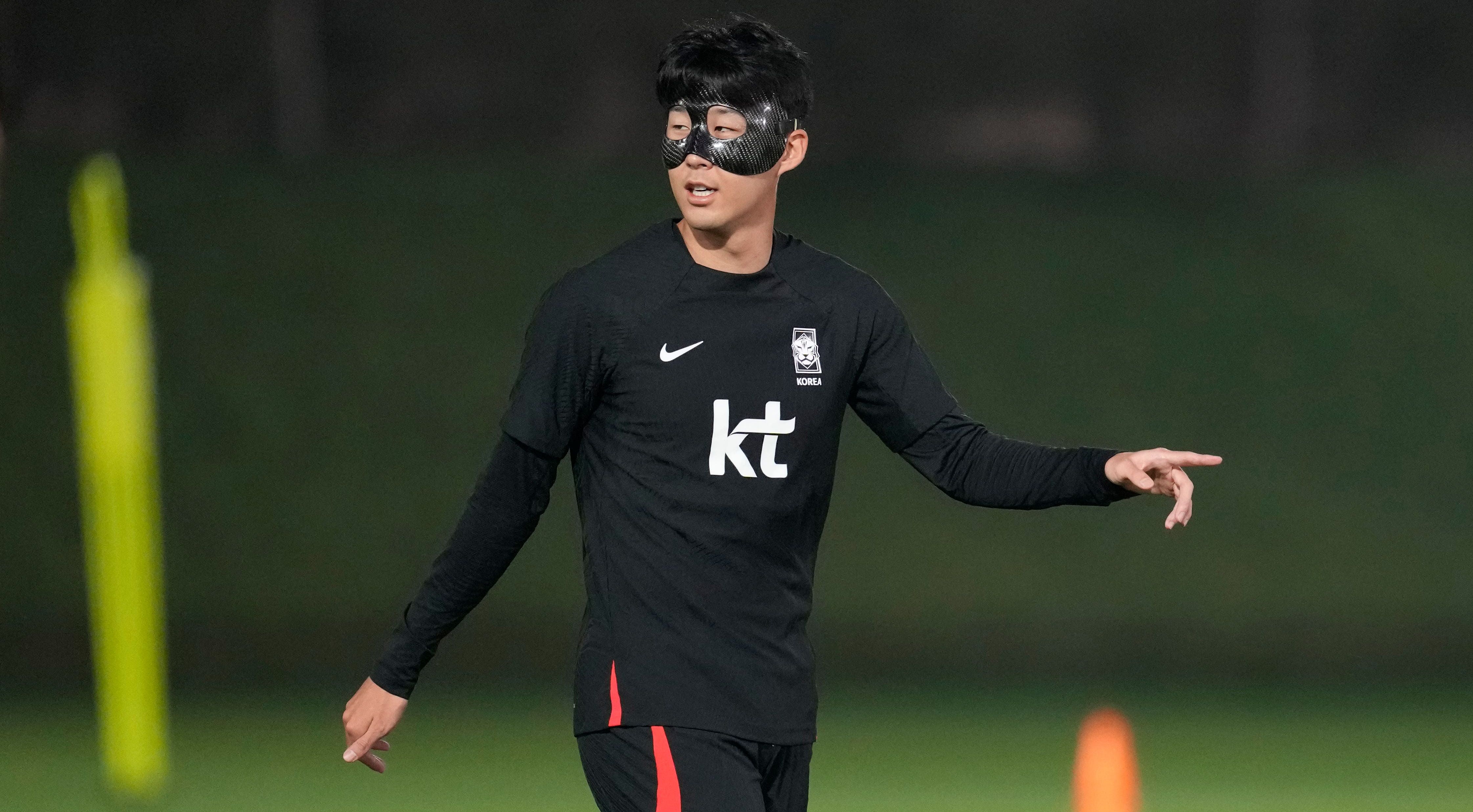 Son Heung-min with face mask