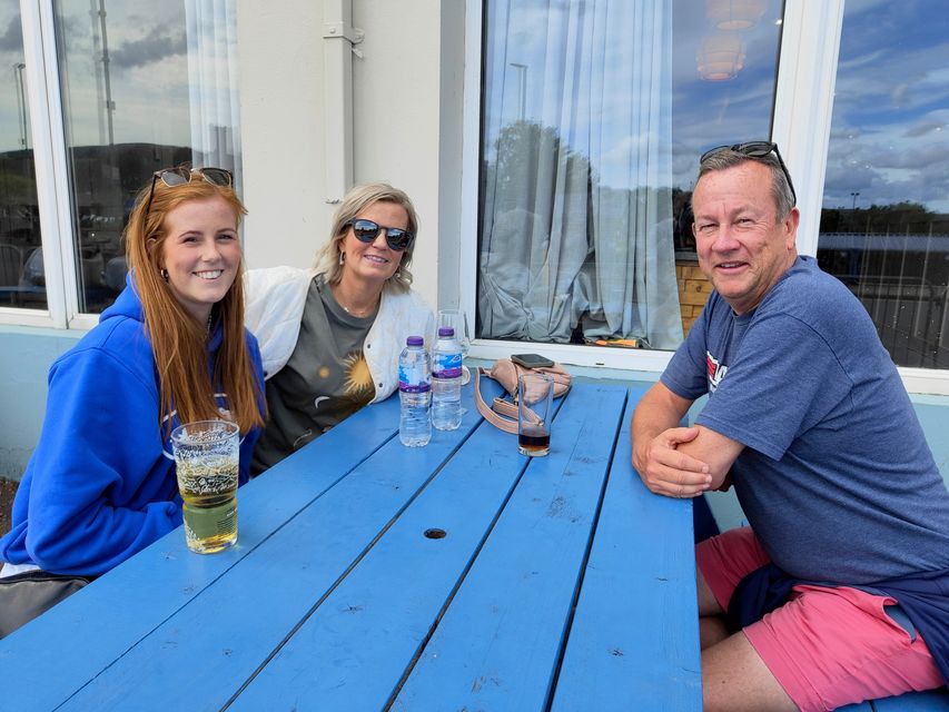 Harriet Dallas, Leeann Dallas and Roger Dallas from Portrush enjoying the day