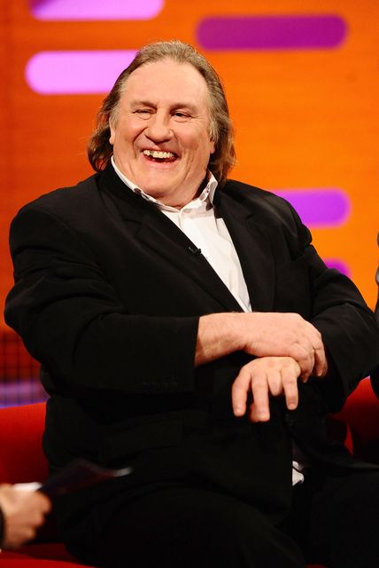 Gerard Depardieu during the filming of the Graham Norton Show (PA)