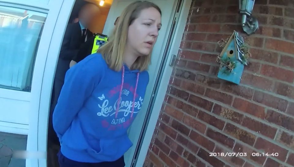 Police bodyworn camera footage of the arrest of Lucy Letby (Cheshire Constabulary/PA)