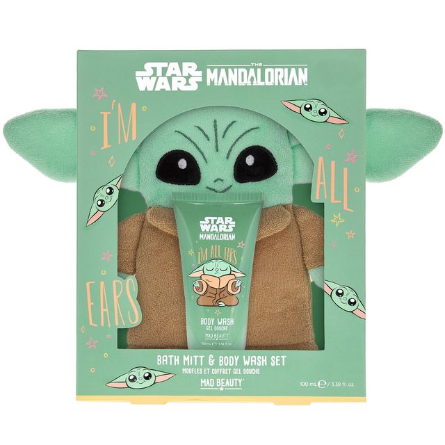 STAR WARS THE MANDALORIAN BATH MITT & BODY WASH SET // £5