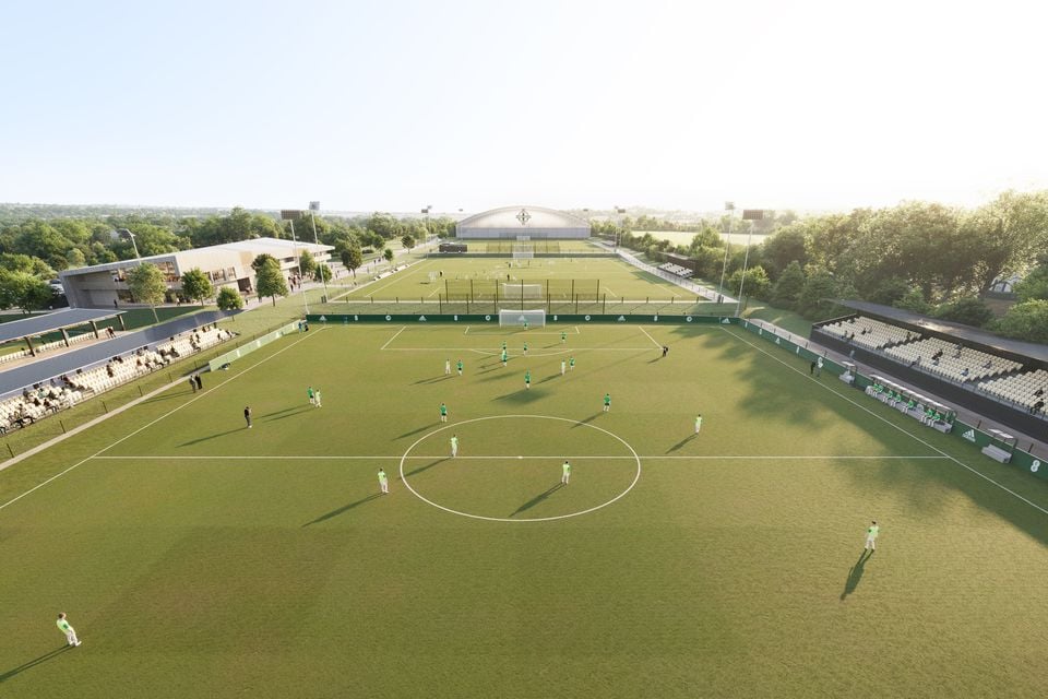 An artist's rendition of the pitches at the proposed National Training Centre