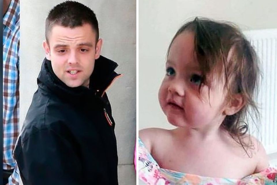 Darryn John Armstrong sat with his head in his hands as he was sentenced for killing two-year-old Ali Jayden Doyle