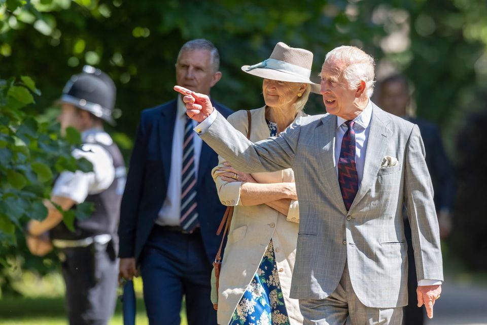 King Charles attends a Sunday church service at St Mary Magdalene Church in Sandringham, Norfolk (Terry Harris/PA Wire)