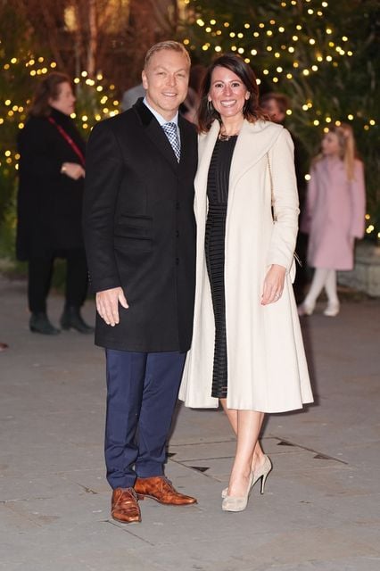 Sir Chris Hoy and his wife Sarra (James Manning/PA)