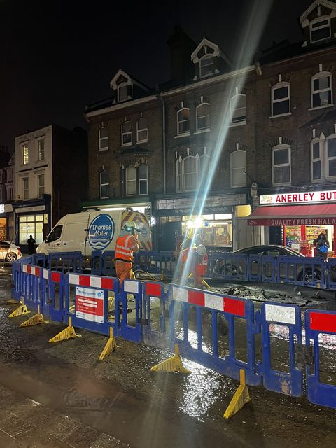 Thames Water said the burst water pipe has been repaired (Leigh McAlpine/PA)