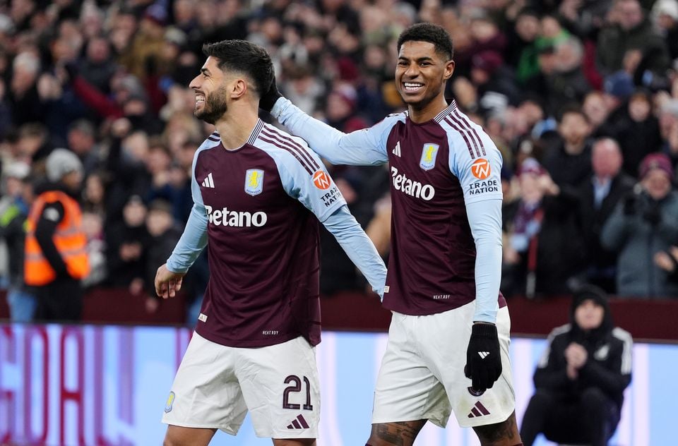 Marco Asensio (left) scored twice in Aston Villa’s 2-0 FA Cup win over Cardiff (Bradley Collyer/PA)