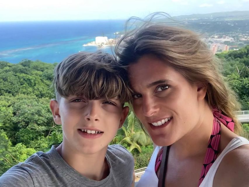 Ellen Roome with her 14-year-old son Jools Sweeney (Ellen Roome/PA)