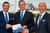 thumbnail: From left: Glyn Roberts, Stephen Kelly and Colin Neill in London