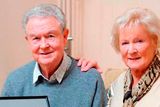 thumbnail: NI manager Michael O'Neill's father Des and his wife Patricia, who died in 2017