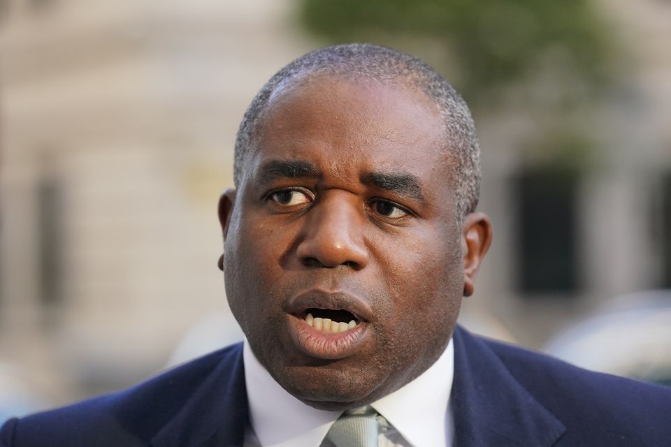 Foreign Secretary David Lammy has condemned the ‘widespread rampage’ of Israeli settlers against Palestinians in the West Bank (Jonathan Brady/PA) 