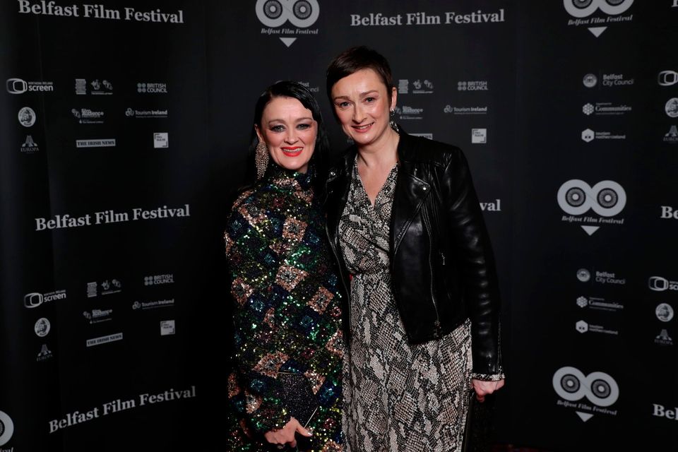 Blue Light executive producer Louise Gallagher with actress sister Bronagh Belfast Film Festival