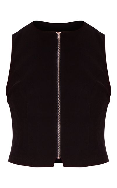 Sleeveless top, £18, PrettyLittleThing