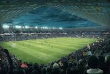 thumbnail: An artist’s impression of a redeveloped Casement Park in west Belfast