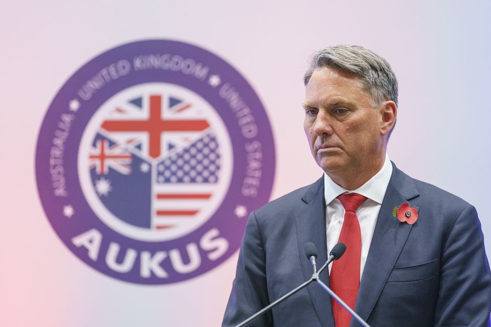 Australian Defence Minister and Deputy Prime Minister Richard Marles will join John Healey and Lloyd James Austin for an Aukus meeting (Dominic Lipinski/PA)