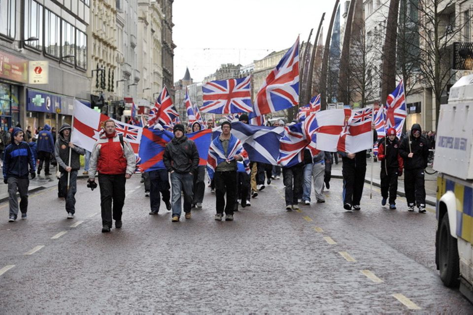 Thousands stage Belfast City Hall flag protest | BelfastTelegraph.co.uk