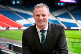 thumbnail: Back to future: Michael O’Neill at Hampden Park ahead of a clash with Scotland in 2015