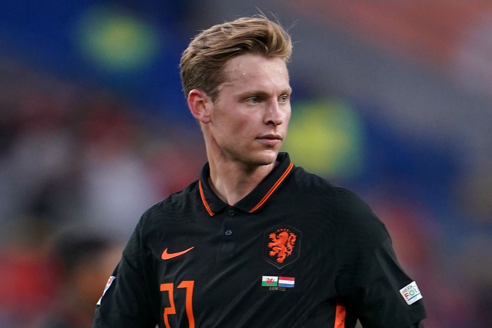 frenkie de jong netherlands jersey