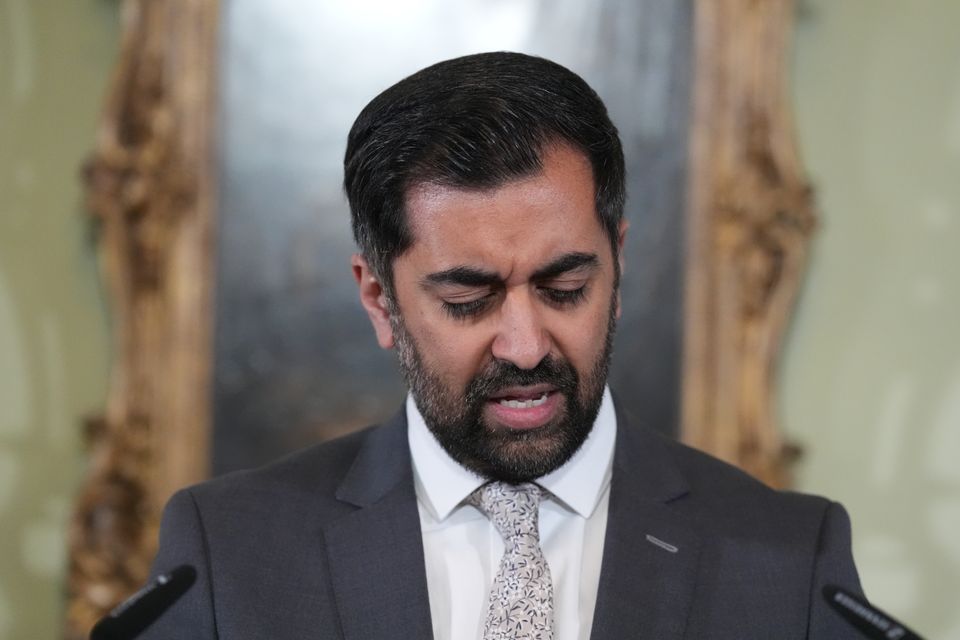 Humza Yousaf stood down in May 2024 (Andrew Milligan/PA)