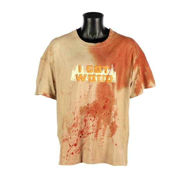 Ed’s bloodied shirt in Shaun Of The Dead (Propstore/PA)