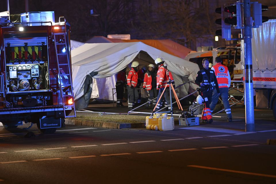 Two people have died and at least 68 were injured (Heiko Rebsch/dpa via AP)