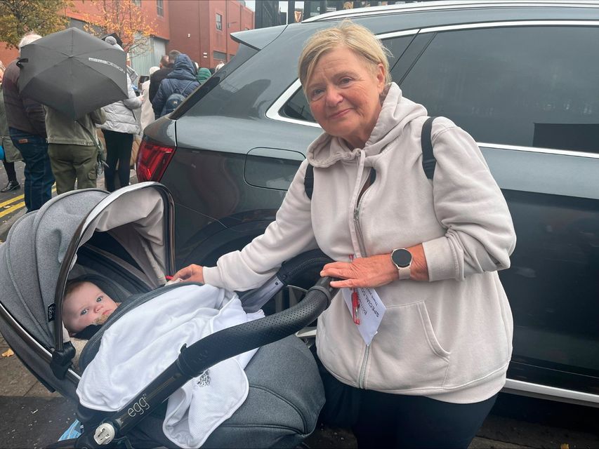 Jeannette McClarnon with grandson Arlo