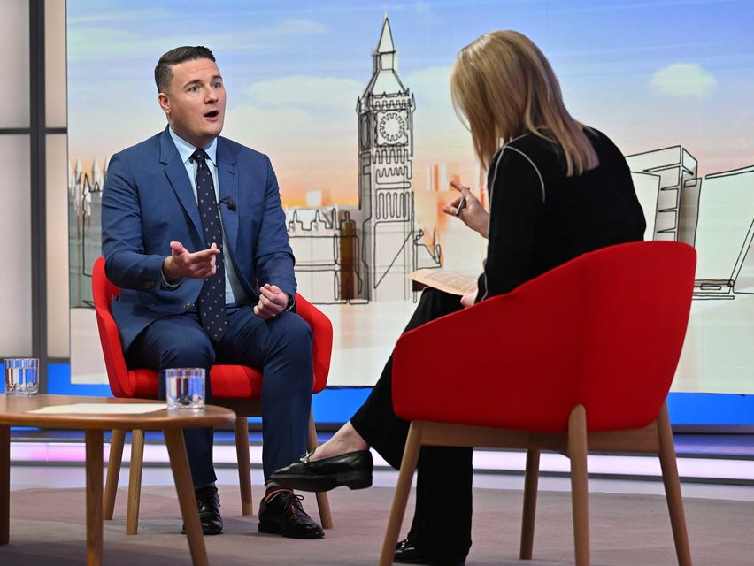 Wes Streeting said the Cabinet has not yet been presented with the Government’s full proposals for reforming the welfare system (Jeff Overs/BBC)