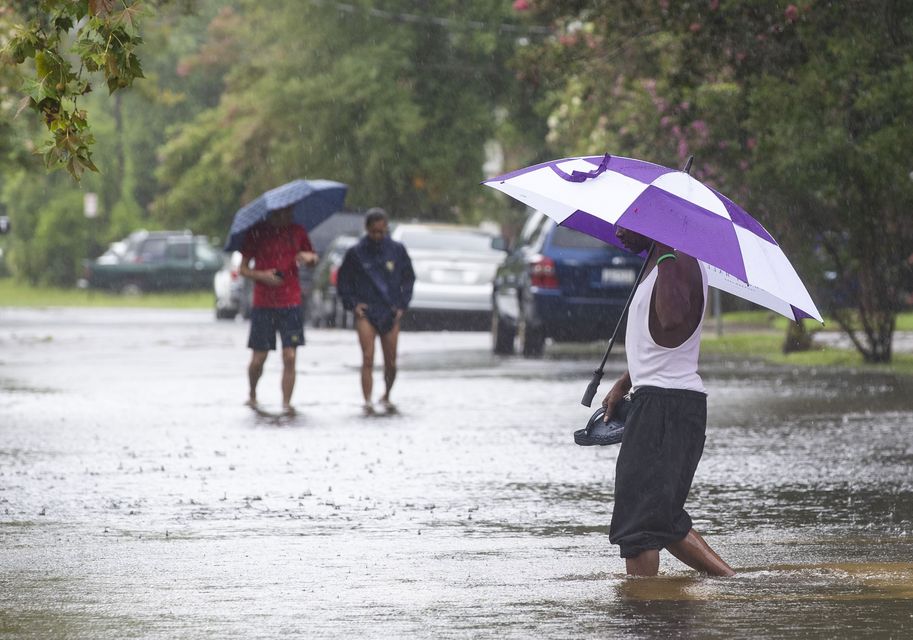 Rain continues to fall from Tropical Storm Debby (Henry Taylor/The Post And Courier via AP)