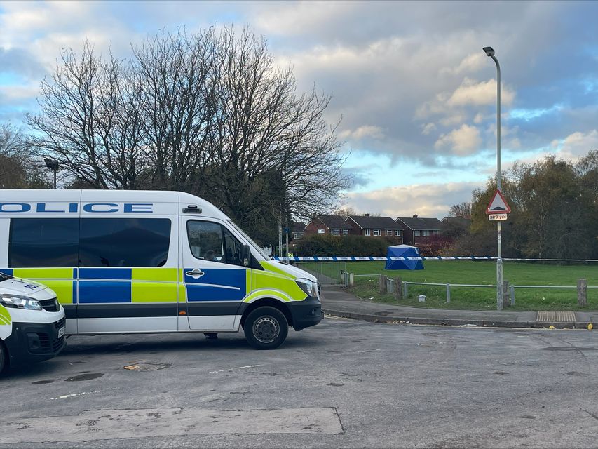 Police at the scene after the killing (Stephanie Wareham/PA)