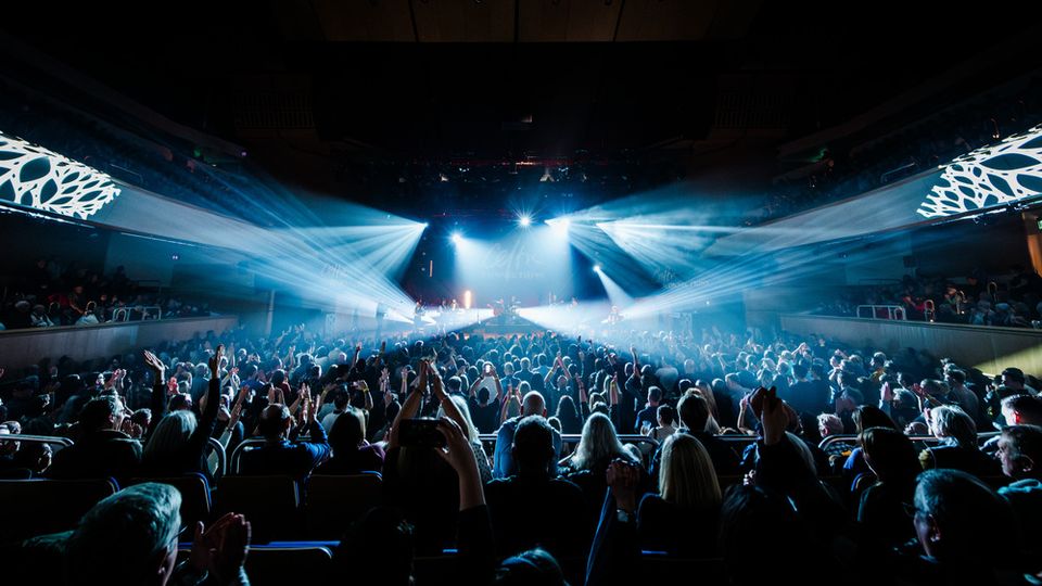 Crowd watching Celtic Connections 2024 (Kris Kesiak/PA)