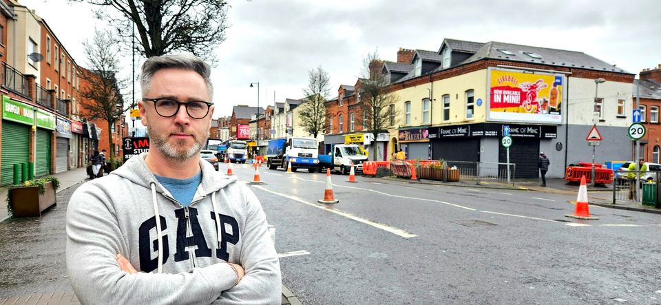 Councillor Gary McKeown on the Lower Ormeau Road