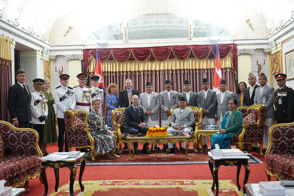 The royal couple were celebrating Nepal’s close ties with the UK (Yui Mok/PA)