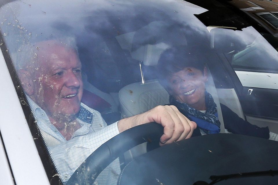 Rory McIlroy's parents, Gerry and Rosie pictured leaving Ashford Castle, Cong Co. Mayo after yesterday's wedding of Rory McIlroy and Erica Stoll. Picture credit; Damien Eagers 23/4/2016