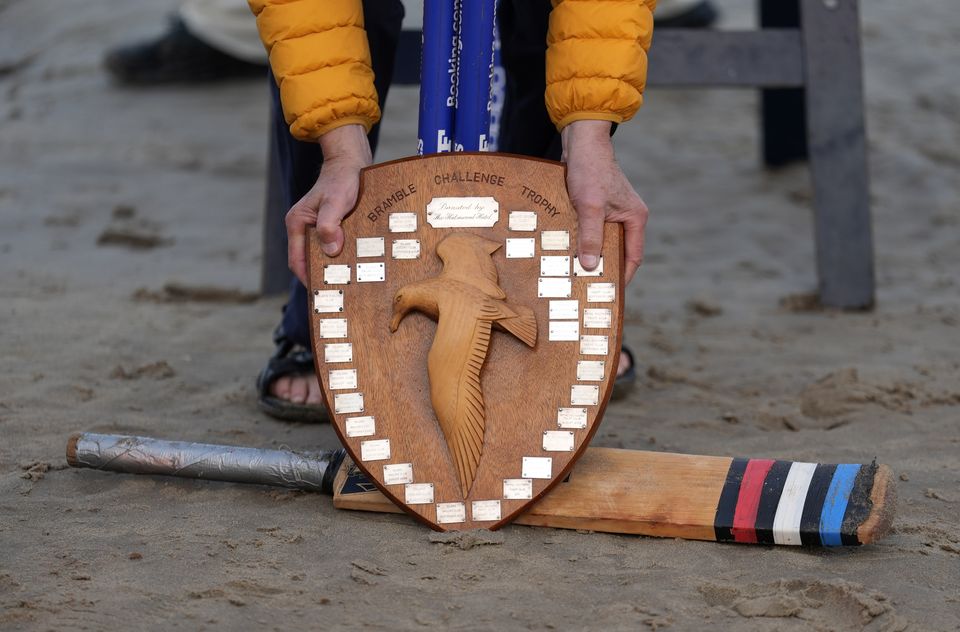 A view of the Bramble Challenge Trophy (Andrew Matthews/PA)