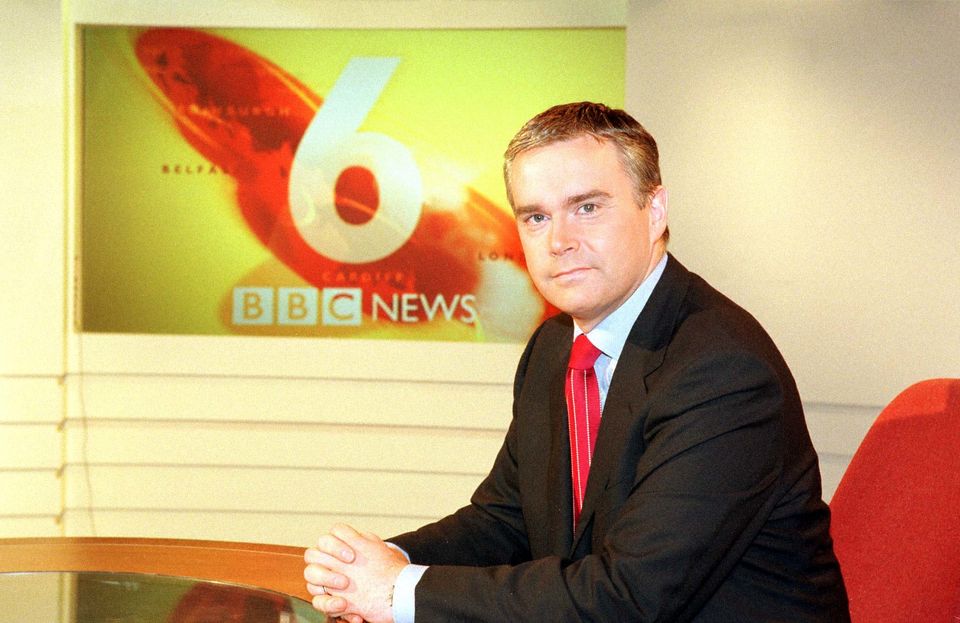 Huw Edwards on the set of the BBC’s Six O’clock News (Richard Kendal/PA)