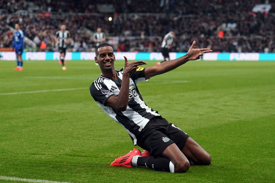 Alexander Isak’s goals have coincided with Newcastle’s recent improvement (Owen Humphreys/PA)