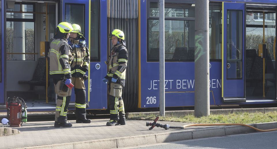 The incident occurred in Gera, eastern Germany, on Sunday (Bodo Schackow/dpa/AP)