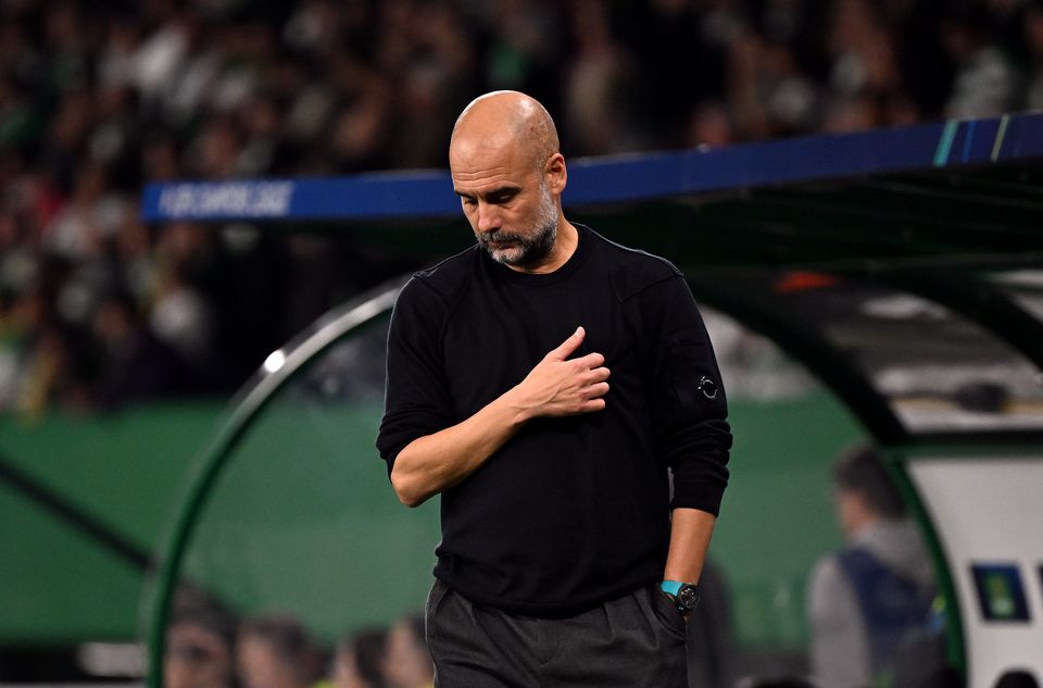 Pep Guardiola felt Manchester City’s performance was much-improved despite the scoreline (Zed Jameson/PA)