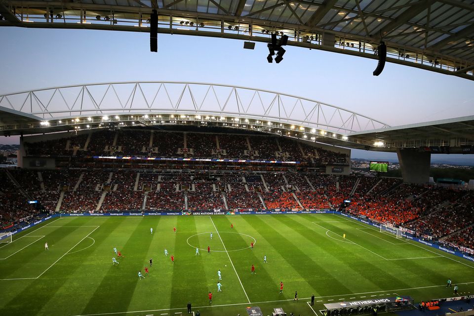 The Estadio do Dragao in Porto is in contention to host this month’s Champions League final (Tim Goode/PA)