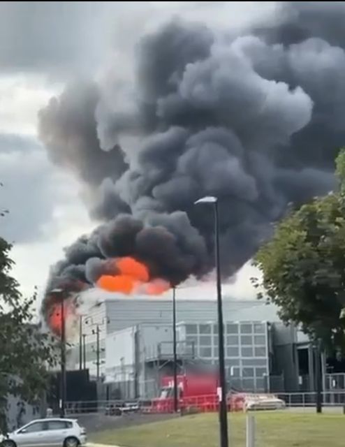 An image of the scene in the Clonshaugh area. Source: Dublin Fire Brigade