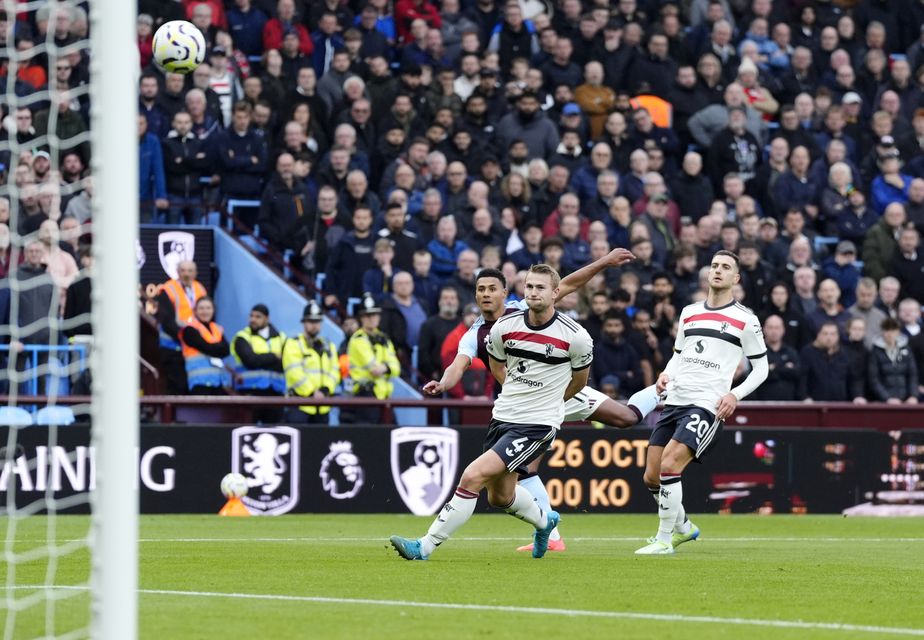 Ollie Watkins (rear left) went close in the second half (Nick Potts/PA)