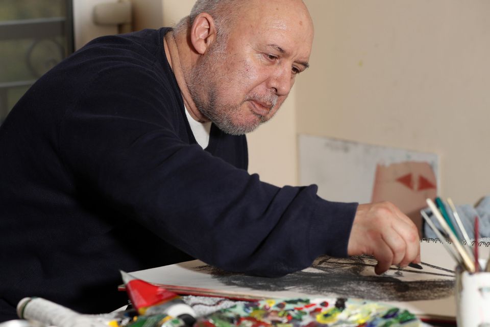 Drawing inspiration: Ricky Darling has overcome adversity and found solace in his art